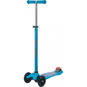 Самокат Maxi Deluxe Caribbean Blue (Макси Делюкс Карибский Синий) + звоночек зиг-зак оранжевый в комплекте